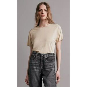 Rag & Bone Tan Linen Tee